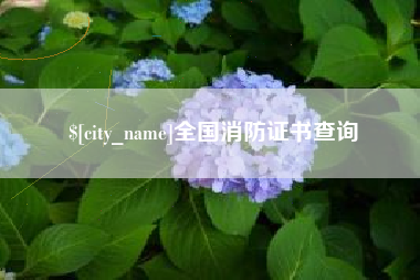 平邑全国消防证书查询