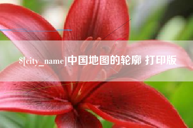 平邑中国地图的轮廓 打印版