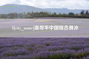 平邑温哥华中国组合滑冰