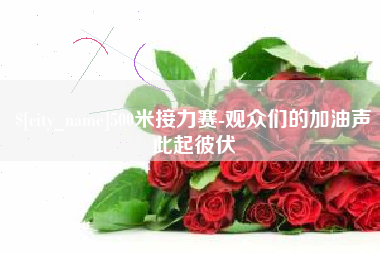 平邑500米接力赛-观众们的加油声此起彼伏