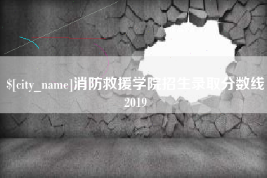 平邑消防救援学院招生录取分数线2019