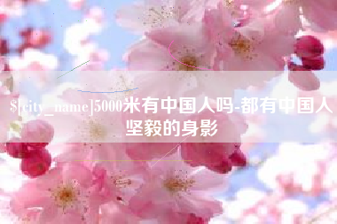 平邑5000米有中国人吗-都有中国人坚毅的身影