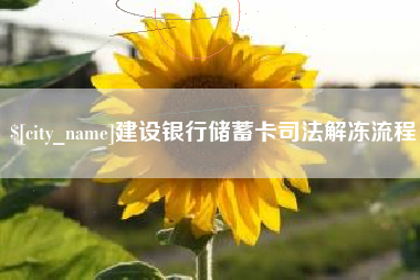 平邑建设银行储蓄卡司法解冻流程