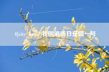 平邑我国消防日是哪一号