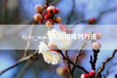 平邑九宫格排列方法