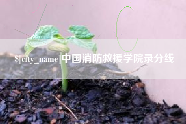 平邑中国消防救援学院录分线
