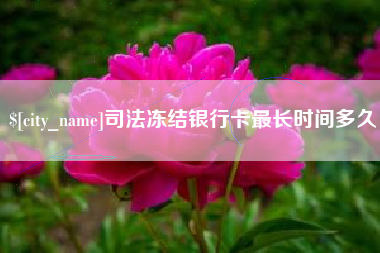 平邑司法冻结银行卡最长时间多久