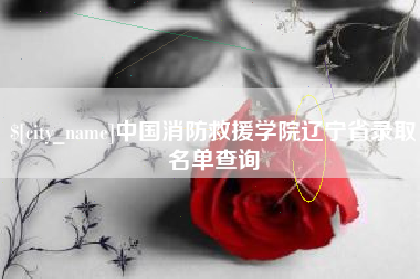 平邑中国消防救援学院辽宁省录取名单查询