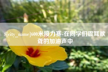 平邑600米接力赛-在同学们震耳欲聋的加油声中