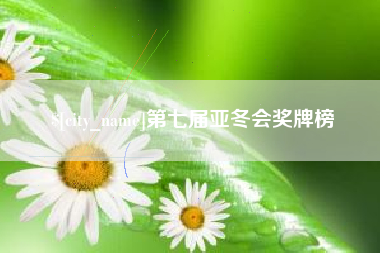 平邑第七届亚冬会奖牌榜