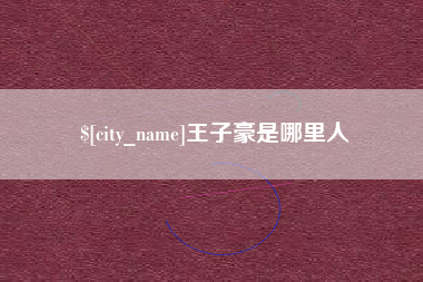 平邑王子豪是哪里人