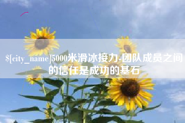 平邑5000米滑冰接力-团队成员之间的信任是成功的基石