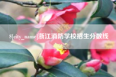 平邑浙江消防学校招生分数线