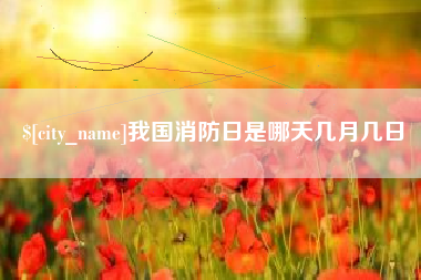 平邑我国消防日是哪天几月几日