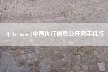 平邑中国执行信息公开网手机版