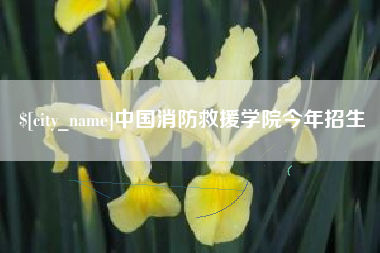 平邑中国消防救援学院今年招生