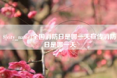 平邑全国消防日是哪一天宣传消防日是哪一天