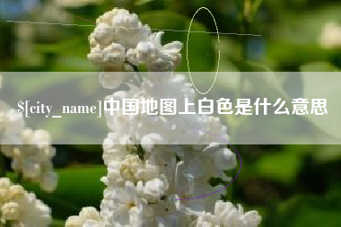 平邑中国地图上白色是什么意思