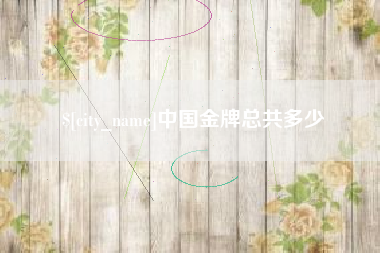 平邑中国金牌总共多少