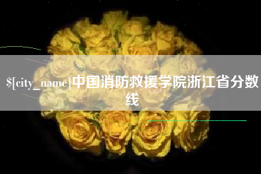 平邑中国消防救援学院浙江省分数线