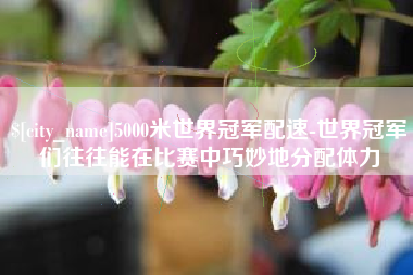 平邑5000米世界冠军配速-世界冠军们往往能在比赛中巧妙地分配体力