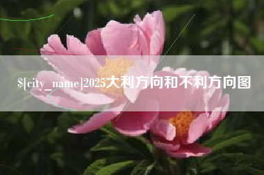 平邑2025大利方向和不利方向图