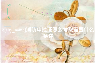 平邑消防中控证怎么考取需要什么条件