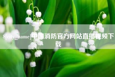 平邑中国消防官方网站直播视频下载