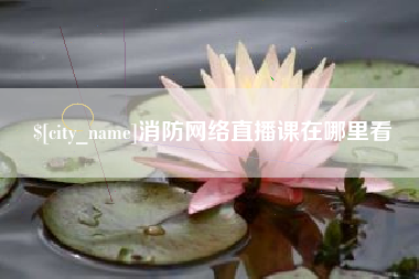 平邑消防网络直播课在哪里看