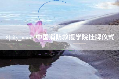 平邑中国消防救援学院挂牌仪式