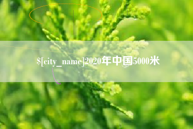 平邑2020年中国5000米